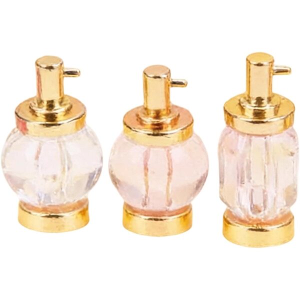 Sharplace 3 Mini Boccette di Profumo 1:12 Accessori Decorativi per Casa delle Bambole