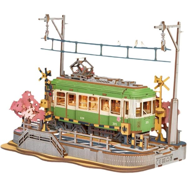 Kit Casa delle Bambole in Legno 3D Fai-da-Te con Luci - Puzzle di Costruzione Miniatura