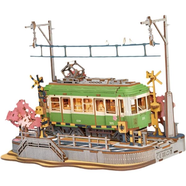 Kit Casa delle Bambole in Legno 3D Fai-da-Te con Luci - Puzzle di Costruzione Miniatura