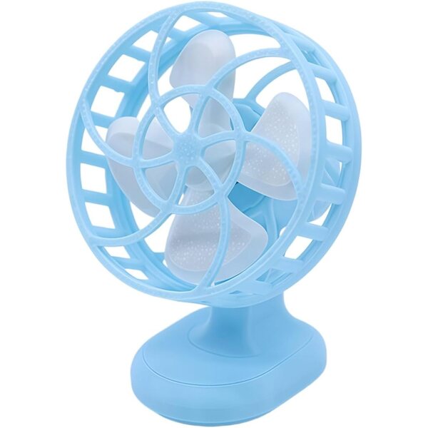 Realistic 3D miniature table fan for dollhouse and decoration