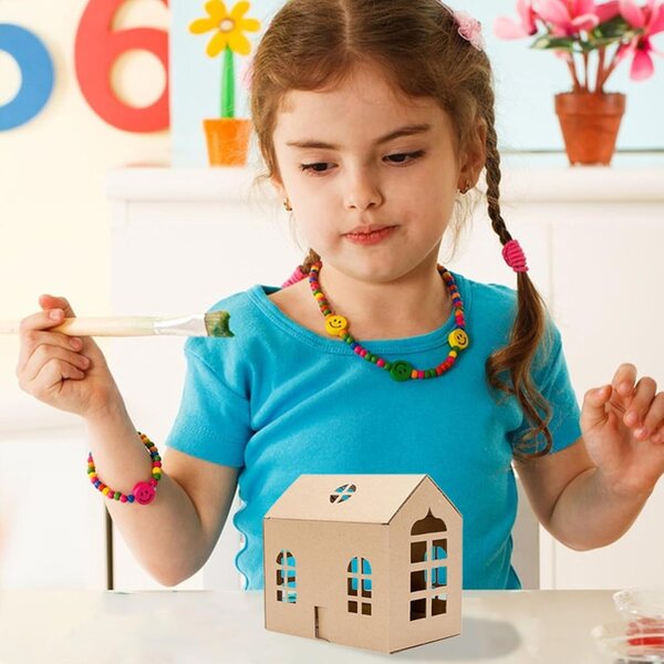 Mini kit casa in carta fai da te - giocattolo creativo per bambini, regalo educativo