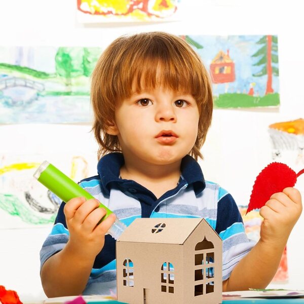 Mini kit casa in carta fai da te - giocattolo creativo per bambini, regalo educativo