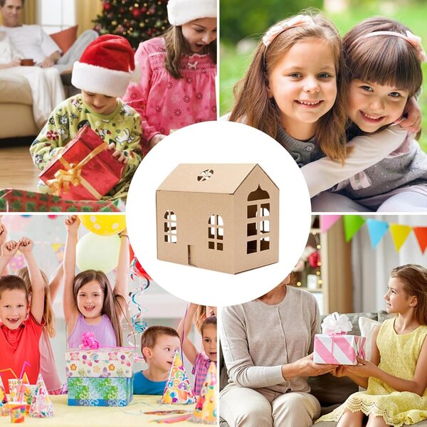 Mini kit casa in carta fai da te - giocattolo creativo per bambini, regalo educativo