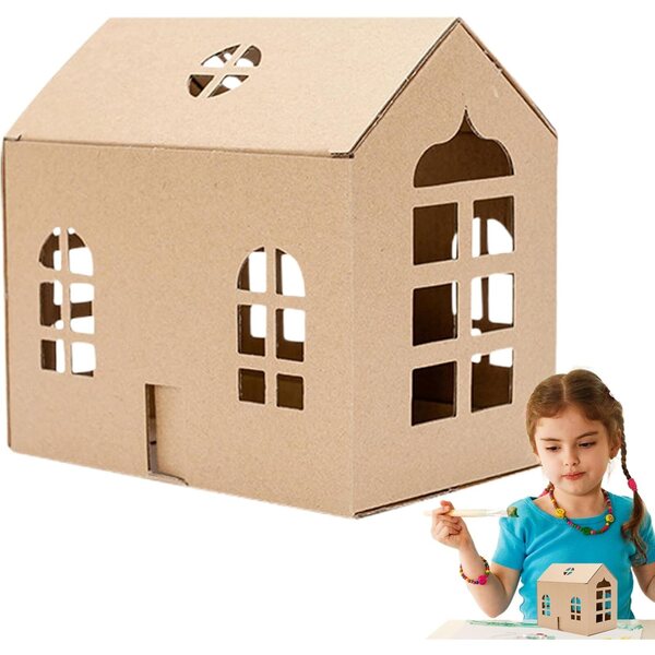Mini kit casa in carta fai da te - giocattolo creativo per bambini, regalo educativo