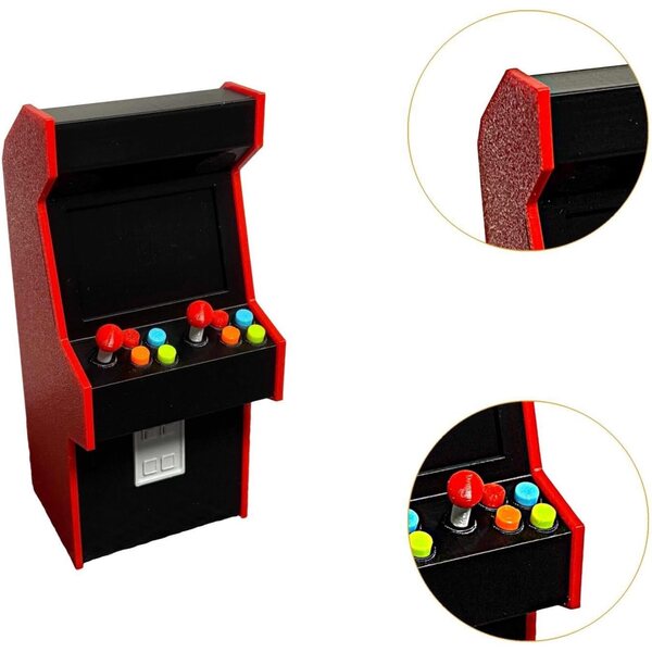 Modello Mini Macchina Arcade 1/12 Realistico per Diorami e Progetti Fai da Te