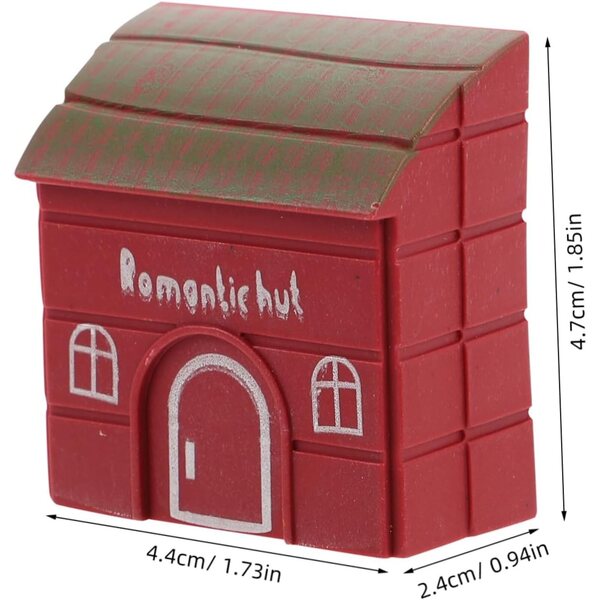 Garneck Casa in Miniatura Plastica 4 pezzi per Decorazioni e Modelli Fai da Te