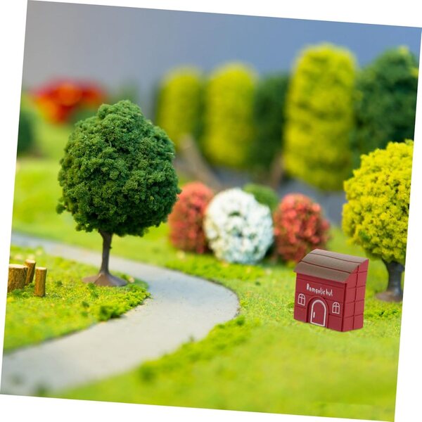 Garneck Casa in Miniatura Plastica 4 pezzi per Decorazioni e Modelli Fai da Te