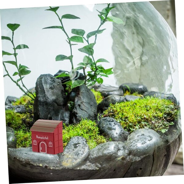 Garneck Casa in Miniatura Plastica 4 pezzi per Decorazioni e Modelli Fai da Te