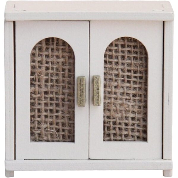MagiDeal Mini Portaoggetti in Legno 1:12 per Casa delle Bambole, Beige, 7,2x4,5x7,2 cm