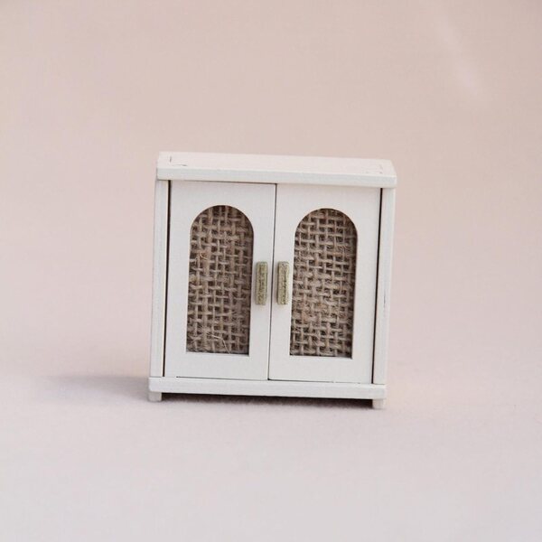 MagiDeal Mini Portaoggetti in Legno 1:12 per Casa delle Bambole, Beige, 7,2x4,5x7,2 cm