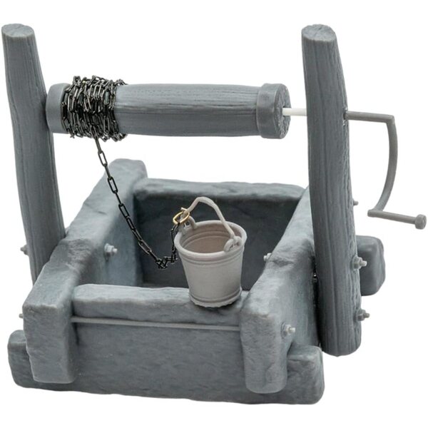 MagiDeal Mini Modello 1:35 Pozzo con Manovella per Diorami e Hobby Creativi