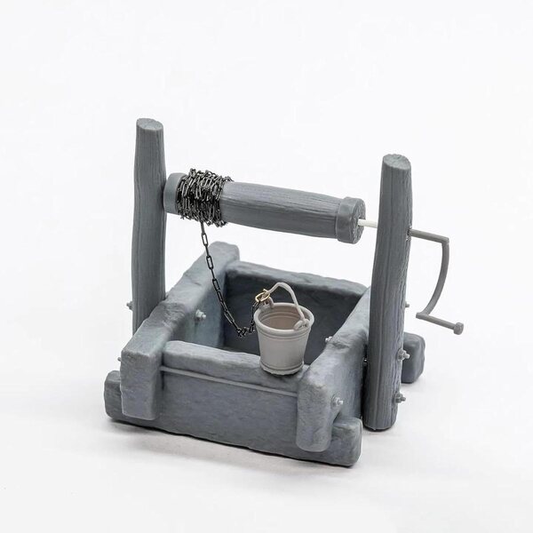 MagiDeal Mini Modello 1:35 Pozzo con Manovella per Diorami e Hobby Creativi