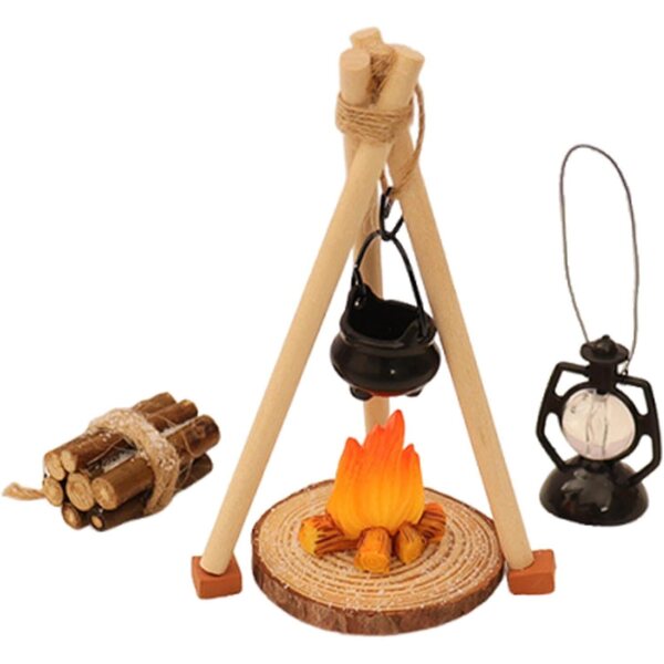 harayaa 1:12 Miniatur-Camping-Küchenset mit 14 realistischen Zubehörteilen