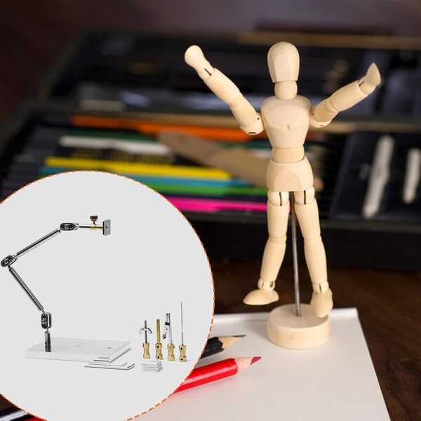 F Fityle Supporto Motion in Acciaio per Figure Anime con 5 Connettori, Base Stabile
