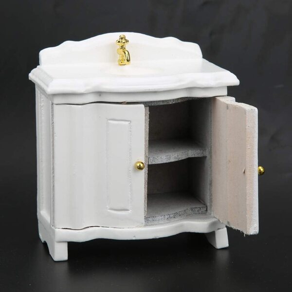1:12 Miniatur-Waschbecken für Puppenhaus – detaillierte und realistische Dekoration