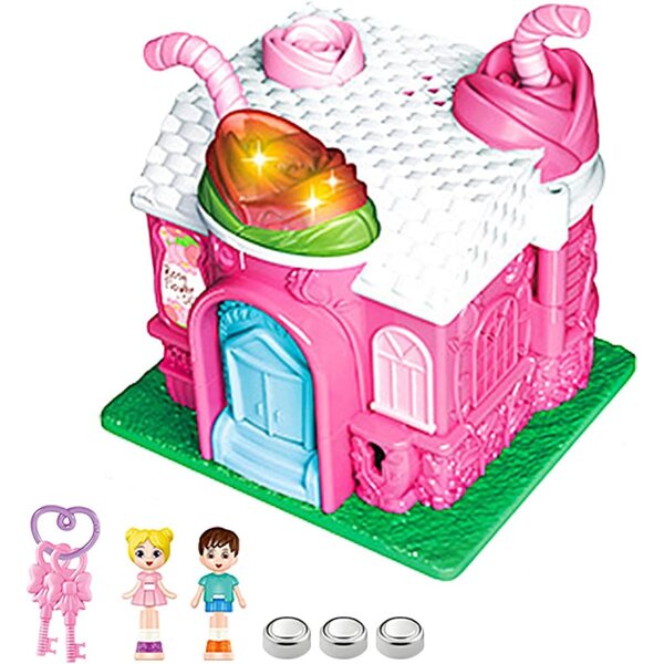 Casa delle bambole Princess Castle con suoni, luci e 6 design colorati per bambini