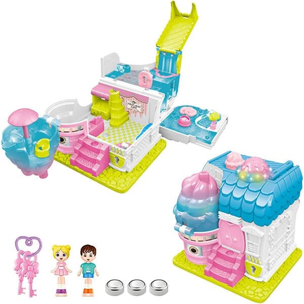 Generisch Casa delle Bambole Principessa con Luci e Suoni, Gioco per Bambini 3+