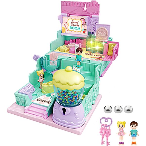 Castello da principessa con luci e musica, casa delle bambole per bambini 3+ anni