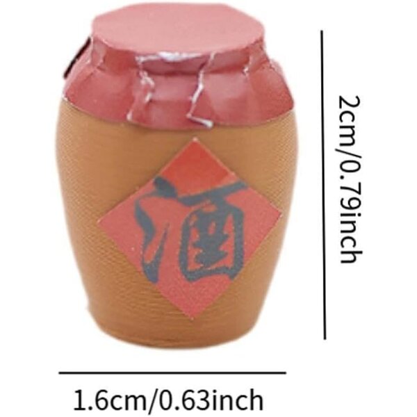 Chinesisches Miniatur-Weinglas für Puppenhäuser und Dioramen
