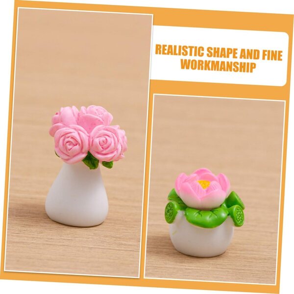Hemobllo 12 Mini Bonsai in Vaso per Mini Case e Decorazioni da Scrivania