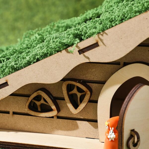 Miniatur-Feenhaus-Set aus Holz für Kinder und zur Dekoration von Veranstaltungen