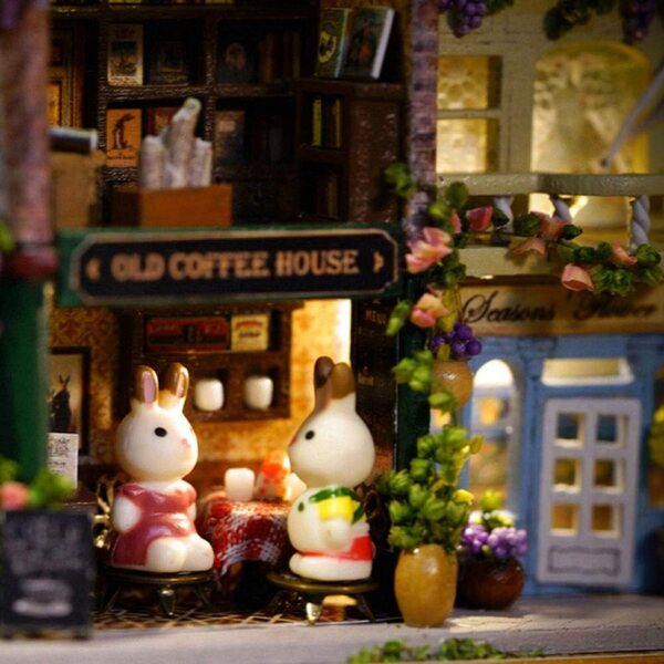 Casa delle Bambole in Miniatura Fai-da-te con LED - Temi Vintage e Accessori