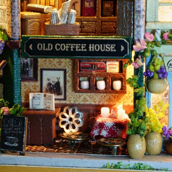 Casa delle Bambole in Miniatura Fai-da-te con LED - Temi Vintage e Accessori