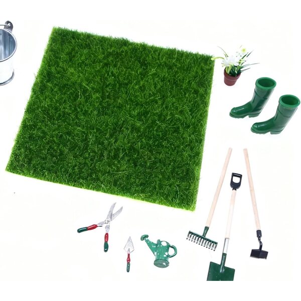 12-teiliges Miniatur-Gartenwerkzeug-Set für detailliertes Feen-Puppenhaus