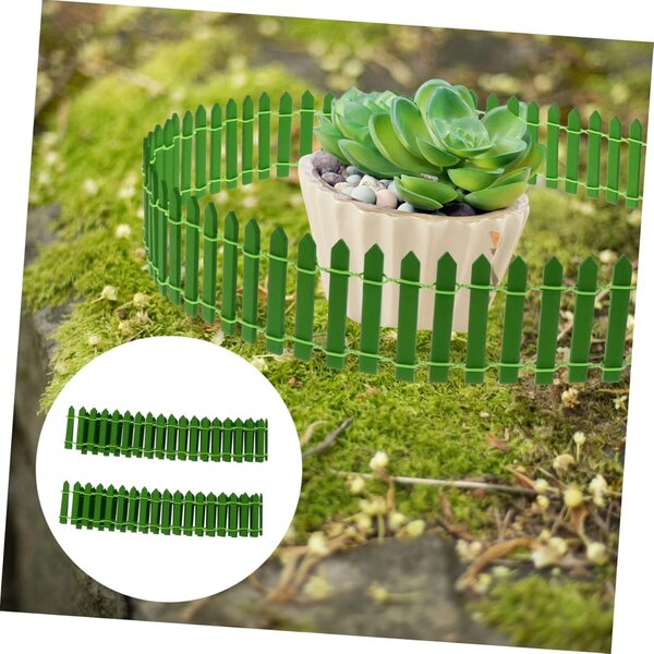 Miniatur-Holzzaun 2 Stück für Garten und Feenhaus