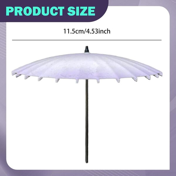 Mini-PVC-Regenschirm 1/12 für Puppenhaus – dekoratives Accessoire und Rollenspielzeug