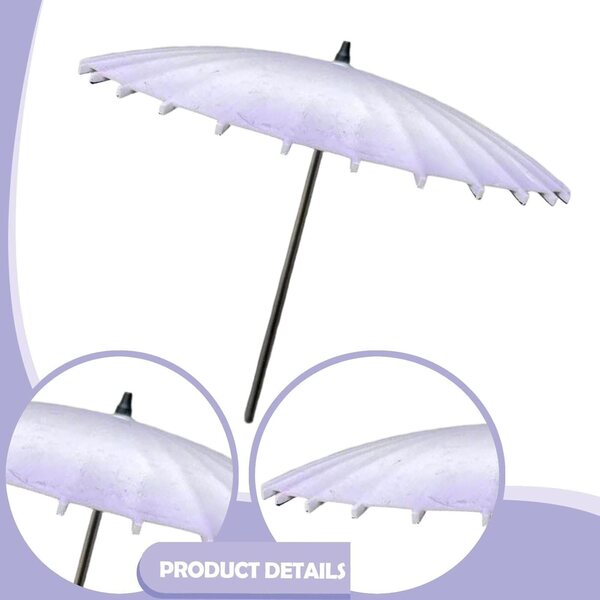 Mini-PVC-Regenschirm 1/12 für Puppenhaus – dekoratives Accessoire und Rollenspielzeug