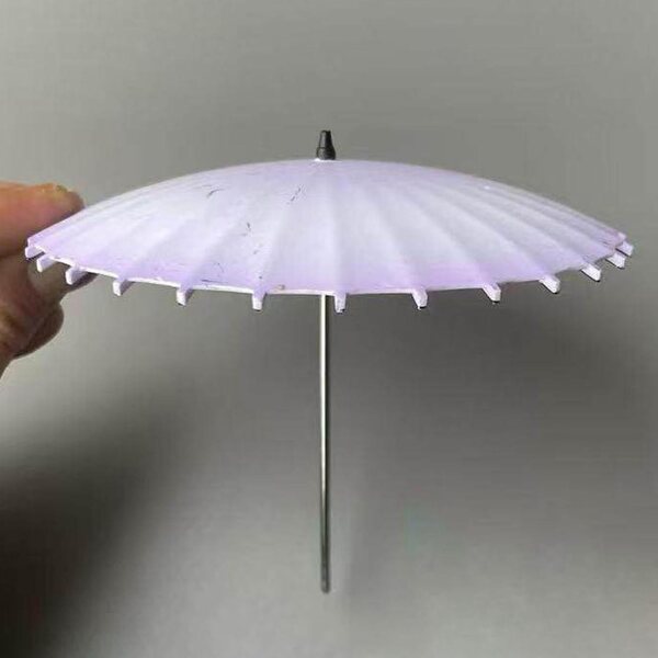 Mini-PVC-Regenschirm 1/12 für Puppenhaus – dekoratives Accessoire und Rollenspielzeug