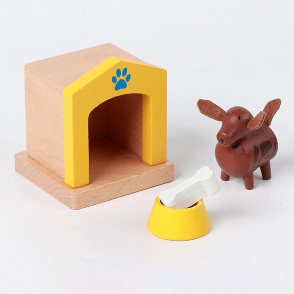 Set Mobili in Legno per Casa delle Bambole - Kit Miniatura Completo per Bambini 3+