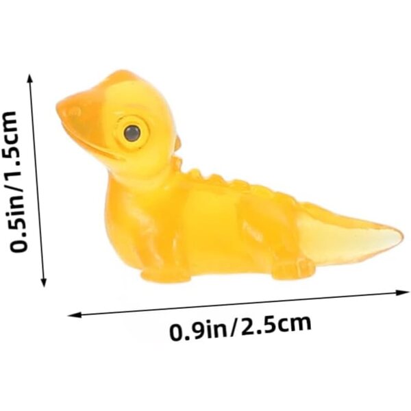 UPKOCH 36 pezzi lucertole miniatura luminose in resina per decorazioni creative