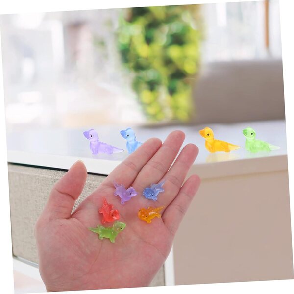 UPKOCH 36 pezzi lucertole miniatura luminose in resina per decorazioni creative
