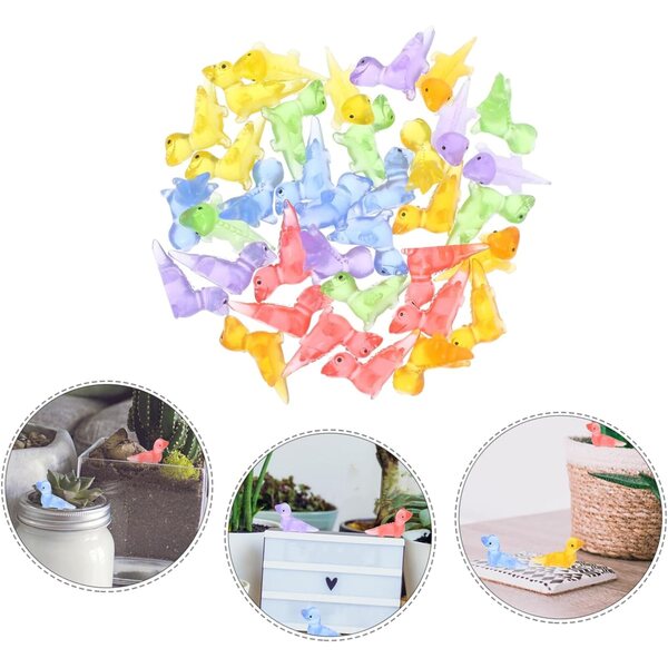 UPKOCH 36 pezzi lucertole miniatura luminose in resina per decorazioni creative