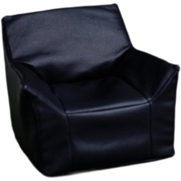 Divano per Casa delle Bambole 1/6 Set 2 Pezzi in Pelle PU Nero Elegante e Realistico