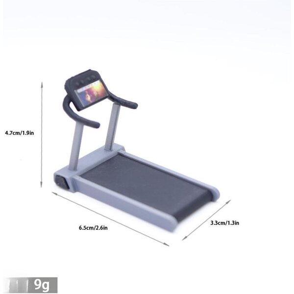 Miniatura Attrezzatura Fitness per Casa delle Bambole Modello Realistico in PP