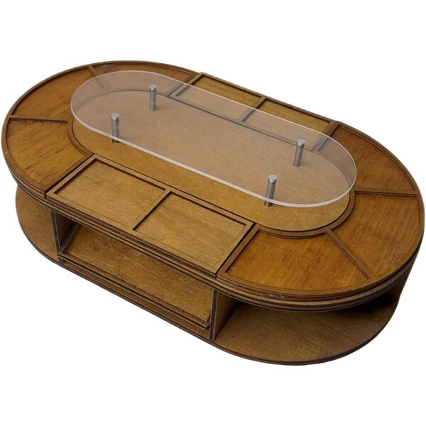 Brotregal Miniatur 1:6 und 1:12 aus Holz und Acryl für Puppenhäuser