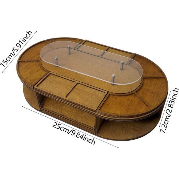 Brotregal Miniatur 1:6 und 1:12 aus Holz und Acryl für Puppenhäuser