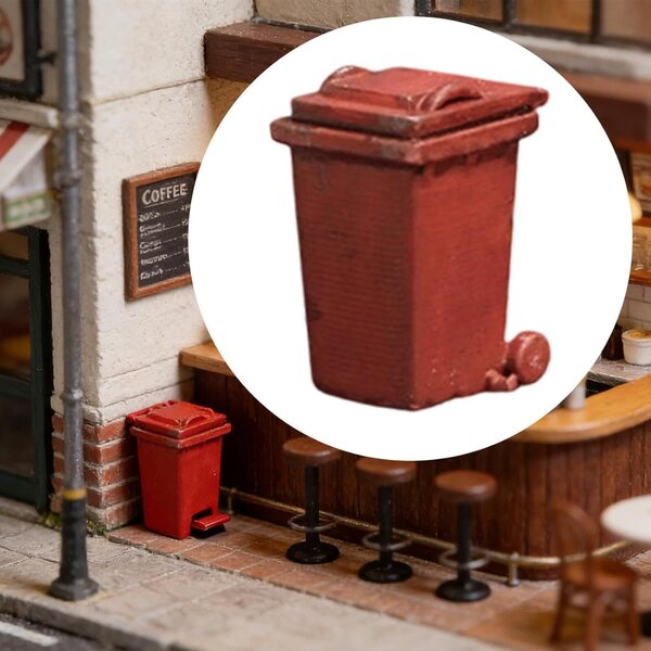 Mini-Mülleimer im Maßstab 1:64 für Puppenhäuser und Dioramen – TAIZhiChen