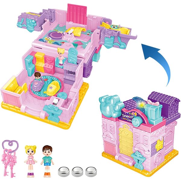 Casa delle Bambole Castello Musicale per Bambini, 6 Modelli, Gioco Sicuro e Portatile
