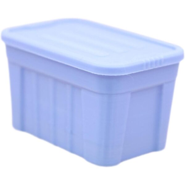 Miniatur-Spielzeugkiste für Puppenhaus 1/12 in PLA Blue Fiocias