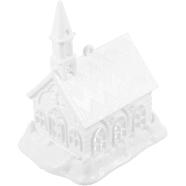 Decorazione Natale Casa di Neve Miniatura per Tavolo e Giardino, 10 cm