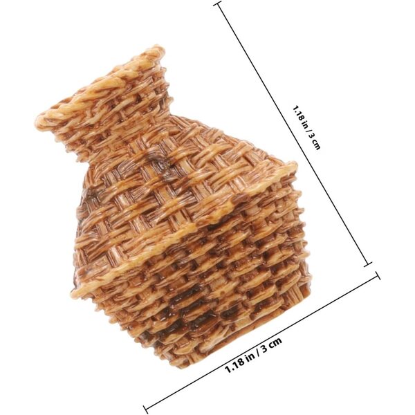 Set Mobili Miniatura ERINGOGO Cestini Intrecciati per Casa delle Bambole in Plastica