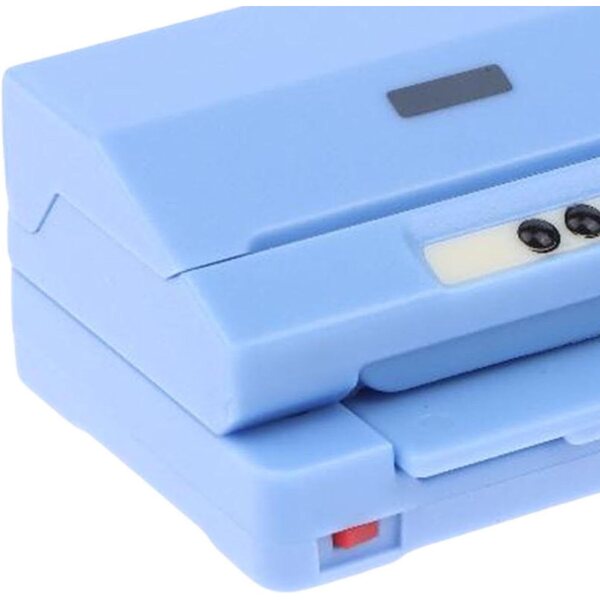 Blauer Mini-Drucker für Puppenhäuser – realistisches Modell aus PP, 4,5 x 2 x 3 cm