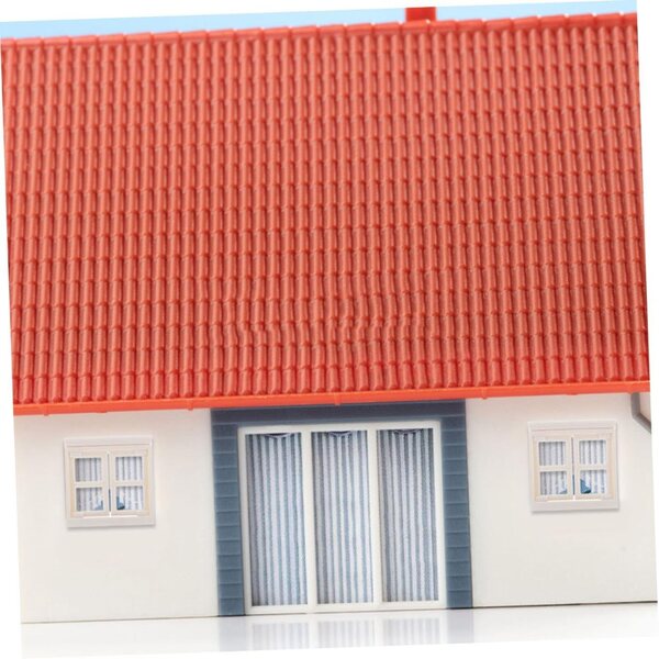 Set 6 pezzi porte e finestre in plastica beige per casa delle bambole - modellismo creativo
