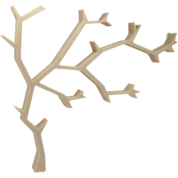 Miniatur-Baum-Bücherregal für 1/12 Puppenhaus, Holz- und PLA-Möbel