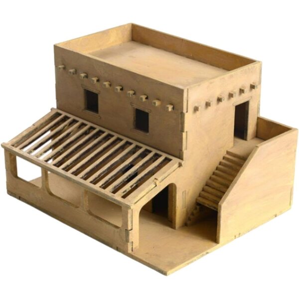 1:72 Architekturmodellbausatz aus Holz für DIY-Puppenhäuser