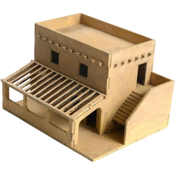 1:72 Architekturmodellbausatz aus Holz für DIY-Puppenhäuser